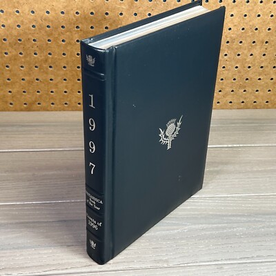 1997 Encyclopedia Britannica Annual World Data Book of the Year Leather Padded-image