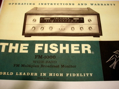 Fisher FM-1000 FMR-1 Vacuum Tube Tuner Restoration Kit now with COLOR PHOTOS!-image
