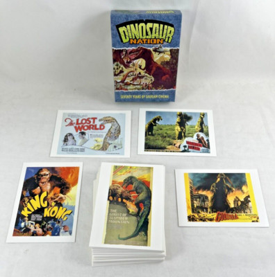 DINOSAUR NATION SAURIAN CINEMA KITCHEN SINK PRESS 36 Card Set Original Box 1993-image