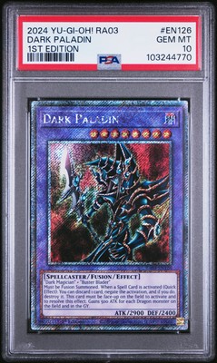 2024 YU-GI-OH! RA03-QUARTER CENTURY BONANZA 1ST ED #EN126 DARK PALADIN PSA 10-image