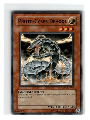 Yu-Gi-Oh! Proto-Cyber Dragon Common DP04-EN004 Moderately Played Unlimited-image
