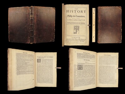 1674 Philippe Commines ENGLISH Memoirs Kings Louis XI Charles VIII France FOLIO-image