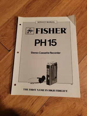 Service Manual - Fisher PH 15 Stereo Cassette walkman-image