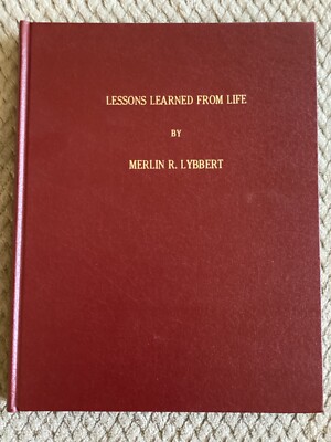 *Signed* Lessons Learned From Life by Merlin R. Lybbert (Leather Hardcover)-image