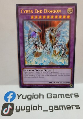 YUGIOH CYBER END DRAGON SDCS-EN041 1ST EDITION ULTRA MISPRINT ERROR LIGHT PLAYED-image