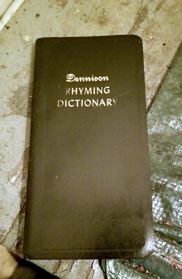 Dennison Rhyming Dictionary 1963 Pocket Edition 5.75 x 2.75