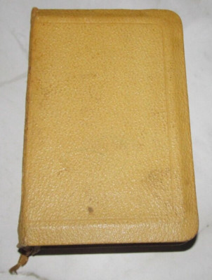 KJV, The King James Study Pocket Bible Leather Gold Gild Gilded WORN-image