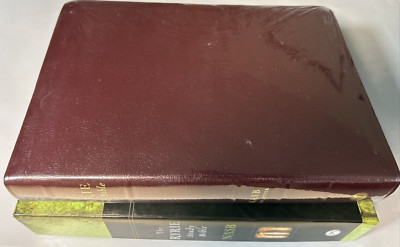 1995 NASB Ryrie Study Bible Burgundy Bonded Leather Red Letter New In Box-image