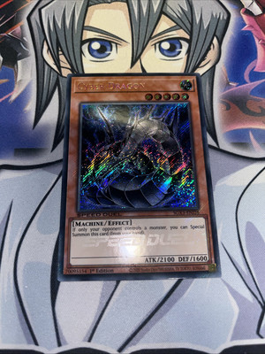 YUGIOH Cyber Dragon SGX3-ENI28 Secret Rare NEAR MINT 1st Edition Alt Art-image