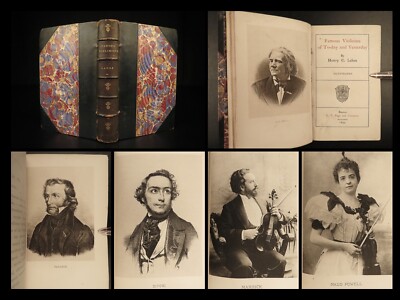 1899 Famous Violinists Classical VIOLIN MUSIC Paganini Mozart Handel Haydn Bach-image