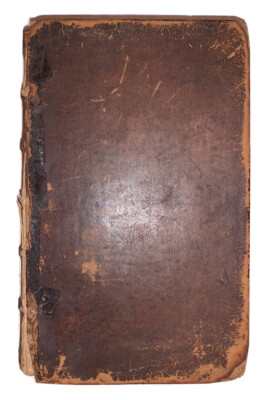 1750, DIALOGUES CONCERNING ELOQUENCE, FENELON, ANTIQUE LEATHER-image