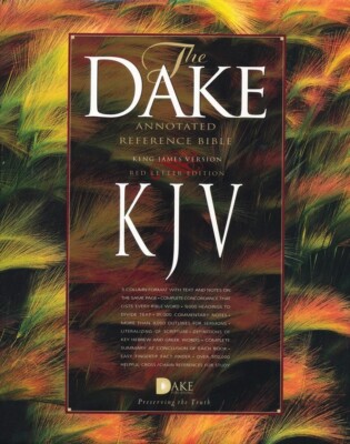 KJV Dake Annotated Reference Leather Bible Burgundy Retail $109. L@@K NOW $98.00-image