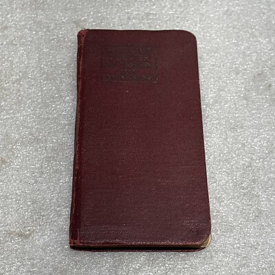 Vintage Little Giant Webster Dictionary Self Pronouncing Pocket Size 1922-image