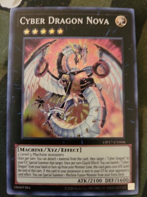 Yugioh Cyber Dragon Nova OP17-EN006 Super Rare Near Mint NM-image