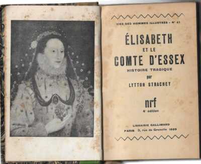Elisabeth et le Comte d'Essex History Tragique 1929 Lytton Strachey-image