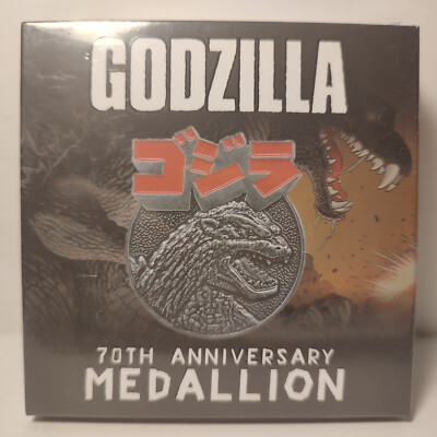 Godzilla King Of The Monsters Limited Edition Medallion Official Metal Figurine-image