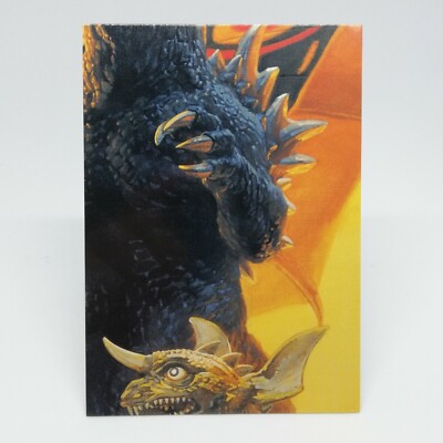 No.6 Godzilla Card Godzilla Mothra King Ghidora All Attack AMADA 2001 Japan-image