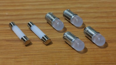 Fisher R-200 tuner replacement front panel LED lamps bulbs lights kit set-image