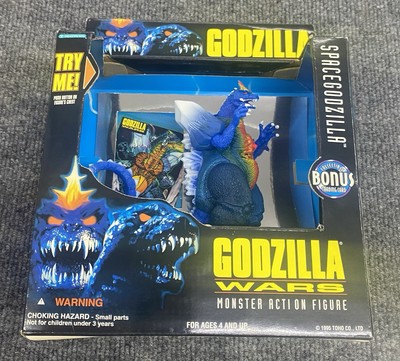SpaceGodzilla Monster Action Figure GodzillaWars Trendmasters Toy 1995 Card Read-image