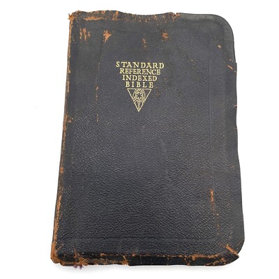 Bible Standard Reference Indexed Hertel 1928 Self Pronouncing Red Letter Morocco-image