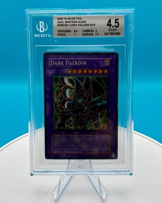 2003 YU-GI-OH TCG Duel Masters Guide DMG001 Dark Paladin SCR BGS 4.5 VG-EX+ 🔥-image