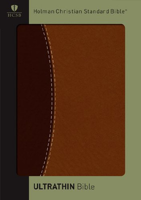HCSB Ultrathin Reference Bible, Dark Brown/Brown Simulated Leather-image