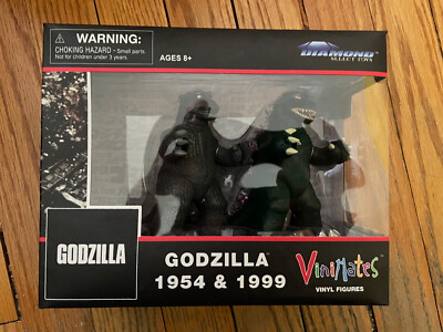 Vinimates 1954 Godzilla & 1999 Godzilla Vinyl Figure 2-Pack New in Box-image