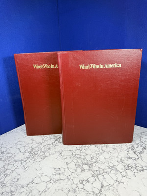 Marquis Who’s Who In America 38th Edition Volumes 1 & 2  1974-1975 Hardcover Vtg-image