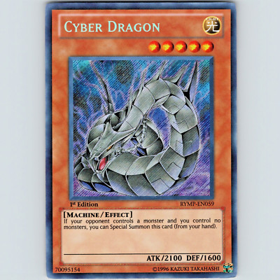 Yugioh Cyber Dragon RYMP-EN059 1st Edition Secret Rare Holo - MP-LP-image
