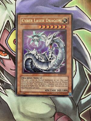 SOI-EN007 Cyber Laser Dragon Ultra Rare UNL Edition NM Yugioh Card-image