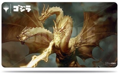 King Ghidorah Alternate Art Ultra Pro Magic Gathering Ikoria Playmat New Tube-image
