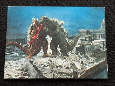 Godzilla Anguirus Mini Card Japanese TOHO TOEI Menko 2.6x1.9 Rare F/S C-image