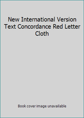 New International Version Text Concordance Red Letter Cloth-image
