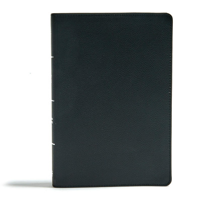 CSB Super Giant Print Reference Bible, Black Genuine Leather-image