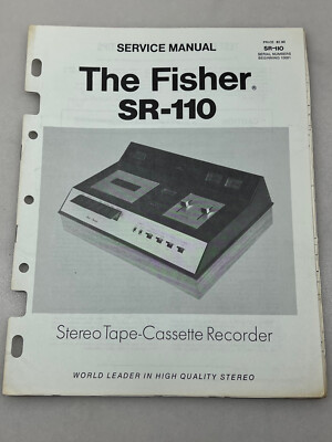 Fisher Model SR-110 Original Service Manual Free Shipping-image