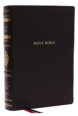 NKJV, Wide-Margin Reference Bible, Sovereign Collection, Genuine Leather .. NEW-image