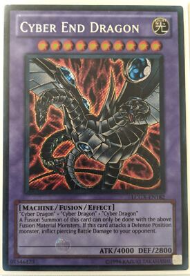 YuGiOh Cyber End Dragon Secret Rare LCGX-EN182 Alternate Art NM-image