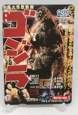 Godzilla 1954 King of Monsters Poster Quo Card Toho Japanese Movie Not For Sale-image
