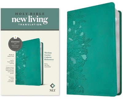 Tyndale NLT Thinline Center-Column Reference Bible, Filament-Ena (Leather Bound)-image