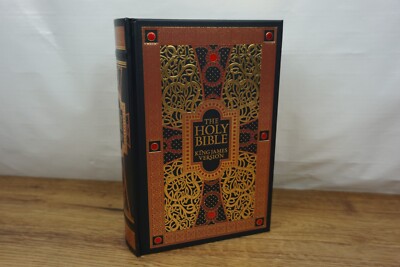 NEW SEALED - Leather Bound Hard Cover King James BibleGustave Dore  Illustrated-image
