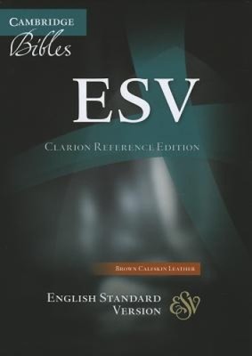 ESV Clarion Reference Edition Brown Calfskin Leather ES485: X [Hardback]-image