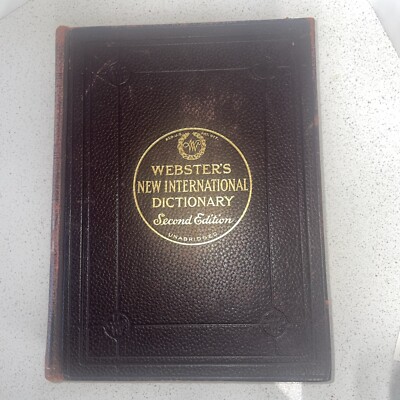 Webster's New International Dictionary Second Ed. Unabridged 1949 Red Cover-image