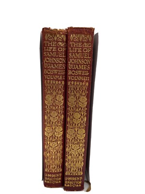 EVERYMAN’S LIBRARY THE LIFE OF SAMUEL JOHNSON VOL 1 And 2 By JAMES BOSWELL 1907-image