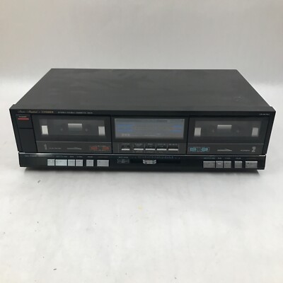 Vintage Fisher CR-W74H Stereo Double Cassette Tape Deck Parts/Repair Powers On-image
