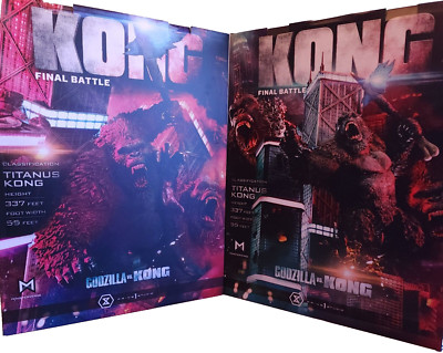 Godzilla vs Kong Ultimate Diorama Masterline Kong Final Battle Action Statue New-image