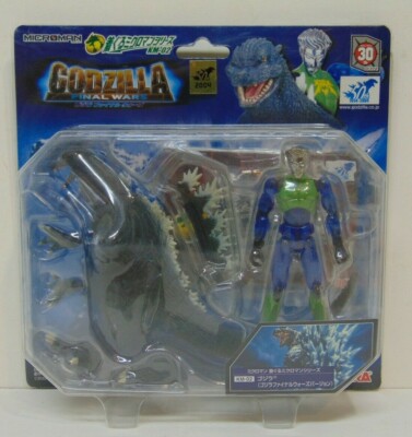 Takara Microman Godzilla 50th Anniversary 2004 Set Japanese Import NEW MOC-image