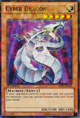 Cyber Dragon - BP02-EN039 - Mosaic Rare - 1st Edition Near Mint Battle Pack 2: W-image