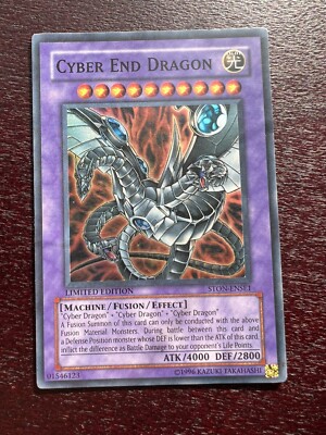 Yugioh Cyber End Dragon Super Rare STON-ENSE1 Limited Edition-image
