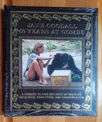 SIGNED: Easton Press: Jane Goodall - Fifty Years at Gombe, Sealed/Brand New-image