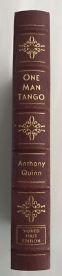 EASTON PRESS Anthony Quinn ONE MAN TANGO Leather SIGNED FIRST EDITION-image